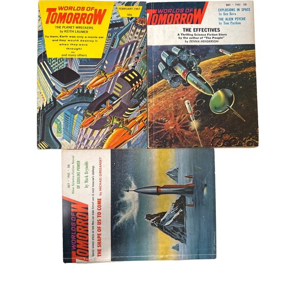 Worlds of Tomorrow May 1965 Feb July 1967 Effectives Shape of us to Come Planet - Picture 1 of 13